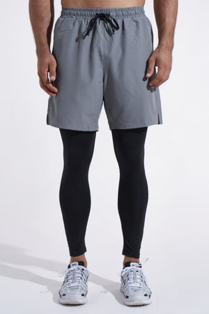 Performance 2-in-1 Tights - Grey