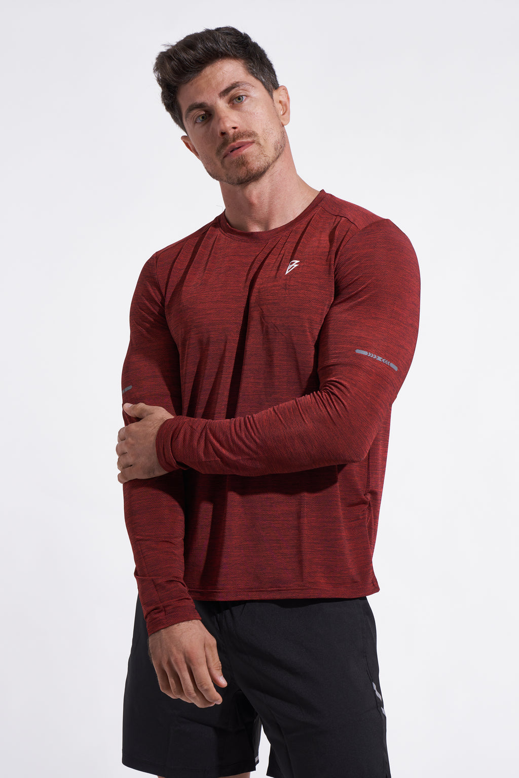 Performance Long Sleeve Shirt - Dark Red